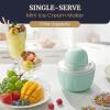 Maxi-Matic EIM-520 Automatic Easy, Homemade Electric Maker, Ingredient Chute, On/Off Switch, No Salt Needed, Creamy Ice Cream, Gelato, Frozen Yogurt, or Sorbet, 1 Quart, Blue(Spearmint)