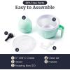 Maxi-Matic EIM-520 Automatic Easy, Homemade Electric Maker, Ingredient Chute, On/Off Switch, No Salt Needed, Creamy Ice Cream, Gelato, Frozen Yogurt, or Sorbet, 1 Quart, Blue(Spearmint)