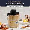 Maxi-Matic EIM-520 Automatic Easy, Homemade Electric Maker, Ingredient Chute, On/Off Switch, No Salt Needed, Creamy Ice Cream, Gelato, Frozen Yogurt, or Sorbet, 1 Quart, Blue(Pine)