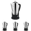Elite Gourmet EC812 Electric 12-Cup Coffee Percolator with Keep Warm, Clear Brew Progress Knob Cool-Touch Handle Cord-less Serve, Stainless Steel(12-Cup (Pack of 4))