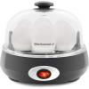 Elite Gourmet EGC007CHC# Rapid Egg Cooker, 7 Easy-To-Peel, Hard, Medium, Soft Boiled Eggs, Poacher, Omelet Maker, Auto Shut-Off, Alarm, 16-Recipe Booklet, Charcoal Grey(Charcoal Grey)