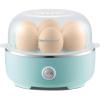Elite Gourmet EGC115B Easy Egg Cooker Electric 7-Egg Capacity, Soft, Medium, Hard-Boiled Egg Cooker with Auto Shut-Off, Measuring Cup Included, BPA Free, Classic Black(Retro Mint)
