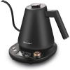 Elite Gourmet EKT3001 1L Digital Water Kettle, 304 Stainless Steel Interior, Programmed Temperatures, Keep Warm Function, Cordless, 360° Base, Auto Off & Audible Indicator, Matte Black(Copper)