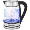 Elite Gourmet EKT3001 1L Digital Water Kettle, 304 Stainless Steel Interior, Programmed Temperatures, Keep Warm Function, Cordless, 360° Base, Auto Off & Audible Indicator, Matte Black(Stainless Steel)