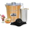 Maxi-Matic EIM-520 Automatic Easy, Homemade Electric Maker, Ingredient Chute, On/Off Switch, No Salt Needed, Creamy Ice Cream, Gelato, Frozen Yogurt, or Sorbet, 1 Quart, Blue(Pine)