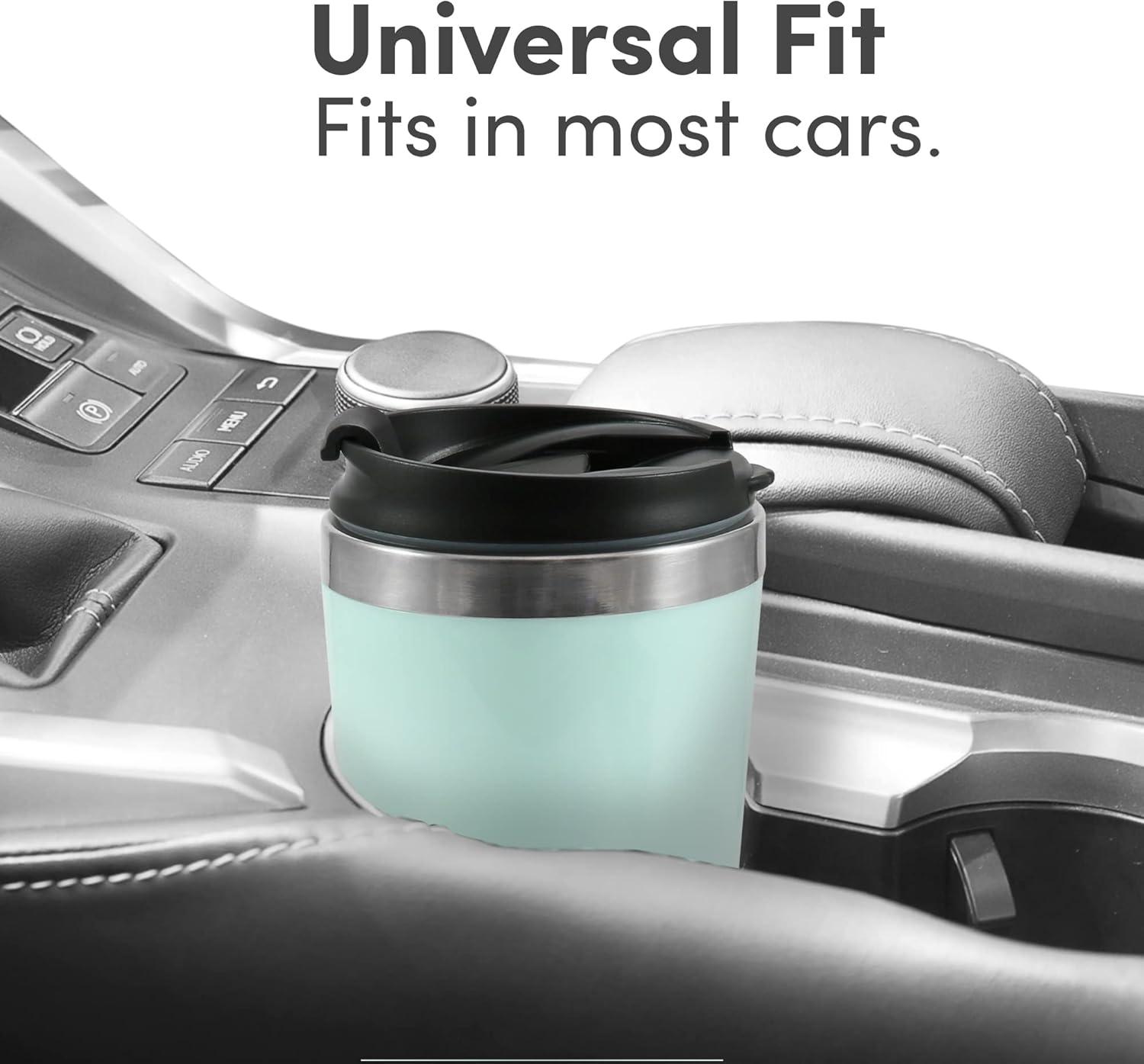image:imageElite Gourmet EHC114 Personal SingleServe Compact Coffee Maker Brewer Includes 14Oz Thermal Travel Mug with Stainless Steel Interior Compatible with Coffee Grounds Reusable Filter BlackMint