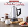 Elite Gourmet EC923 Electric Coffee Percolator, BPA Free, Keep Warm, Clear Brew Progress Knob, Cool-Touch Handle, Cordless Serve, 12-Cup, Stainless Steel(96-ounce/12 Cup)