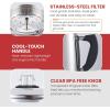 Elite Gourmet EC923 Electric Coffee Percolator, BPA Free, Keep Warm, Clear Brew Progress Knob, Cool-Touch Handle, Cordless Serve, 12-Cup, Stainless Steel(96-ounce/12 Cup)