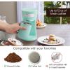Elite Gourmet EHC-112B Personal Single-Serve Compact Coffee Maker Brewer Includes 14Oz. Thermal Travel Mug with Stainless Steel Interior, Compatible with Coffee Grounds, Reusable Filter, Black(Mint)