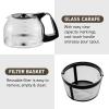 Elite Gourmet EHC-5055 Automatic 5-Cup Brew & Drip Coffee Maker with Pause N Serve Reusable Filter, On/Off Switch, Water Level Indicator(Black)