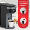 Elite Gourmet EHC-5055# Automatic Brew & Drip Coffee Maker with Pause N Serve Reusable Filter, On/Off Switch, Water Level Indicator, Black(16 ounces)