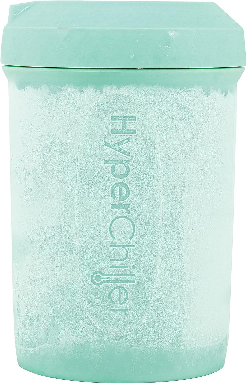 image:imageHyperChiller HC2BG Patented Iced CoffeeBeverage Cooler NEW IMPROVEDSTRONGER AND MORE DURABLE Ready in One Minute Reusable for Iced Tea Wine Spirits Alcohol Juice 125 Oz Slate BlueMint
