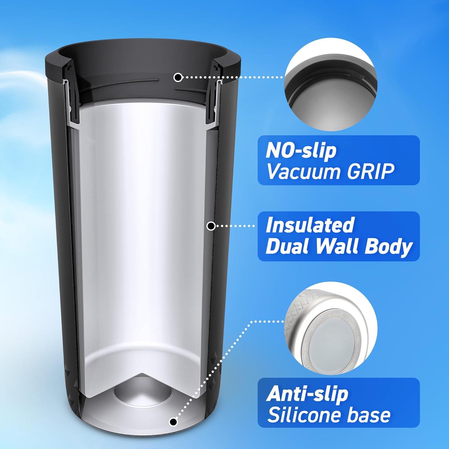 image:imageHyperChiller HC2CB Patented Iced CoffeeBeverage Cooler NEW IMPROVEDSTRONGER AND MORE DURABLE Ready in One Minute Reusable for Iced Tea Wine Spirits Alcohol Juice 125 Oz Charcoal BlackBlack