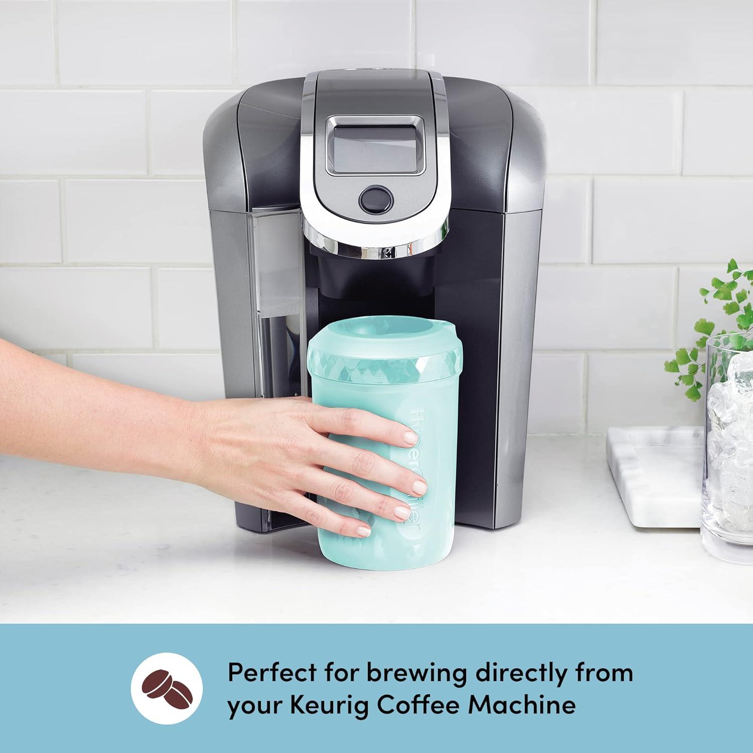image:imageHyperChiller HC2M Patented Iced CoffeeBeverage Cooler NEW IMPROVEDSTRONGER AND MORE DURABLE Ready in One Minute Reusable for Iced Tea Wine Spirits Alcohol Juice 125 Oz SpearmintAqua Sky