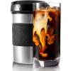 HyperChiller HC2BG Patented Iced Coffee/Beverage Cooler, NEW, IMPROVED,STRONGER AND MORE DURABLE! Ready in One Minute, Reusable for Iced Tea, Wine, Spirits, Alcohol, Juice, 12.5 Oz, Slate Blue(Stainless Steel)