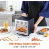 Elite Gourmet EAF-2612DX Personal 2.1Qt Compact Space Saving Programmable Hot Air Fryer, Oil-Less Healthy Cooker, Timer & Temperature Controls, 1000W, Black(Stainless Steel)