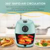 Elite Gourmet EAF-4617X Electric Digital Hot Air Fryer, 1350Watts, Oil-Less Healthy Cooker, Timer & Temperature Controls, 4 Quart, Black(2.1 Quart)