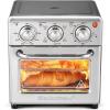 Elite Gourmet EAF-2612DX Personal 2.1Qt Compact Space Saving Programmable Hot Air Fryer, Oil-Less Healthy Cooker, Timer & Temperature Controls, 1000W, Black(Stainless Steel)