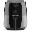 Elite Gourmet EAF-4617X Electric Digital Hot Air Fryer, 1350Watts, Oil-Less Healthy Cooker, Timer & Temperature Controls, 4 Quart, Black(4 Quart)