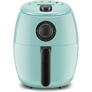 Elite Gourmet EAF-4617X Electric Digital Hot Air Fryer, 1350Watts, Oil-Less Healthy Cooker, Timer & Temperature Controls, 4 Quart, Black(2.1 Quart)
