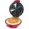 Elite Gourmet EQD-118# Electric Non-Stick 11″ Quesadilla Maker, Easy-Slice 6-Wedge, Grilled Cheese Corn Flour Tortilla Snacks, Red(8″)