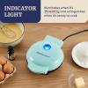 Elite Gourmet EWM015R# Electric Nonstick 4.5-inch Mini Waffle Maker, Belgian Waffles, Compact Design, Hash Browns, Keto, Snacks, Sandwich, Eggs, Easy to Clean, Red(Mint)
