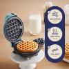 Elite Gourmet EWM015R# Electric Nonstick 4.5-inch Mini Waffle Maker, Belgian Waffles, Compact Design, Hash Browns, Keto, Snacks, Sandwich, Eggs, Easy to Clean, Red(Mint)