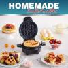 Elite Gourmet EWM460 Nonstick Rotating Flip Belgian Waffle Maker, 1.25-Inch Thick Waffles, Hash Browns, Keto, Snacks, Sandwich, Eggs, Easy to Clean, Black, 5 Inch(Mint)