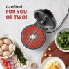 Elite Gourmet EWM460 Nonstick Rotating Flip Belgian Waffle Maker, 1.25-Inch Thick Waffles, Hash Browns, Keto, Snacks, Sandwich, Eggs, Easy to Clean, Black, 5 Inch(Stainless Steel and Black)