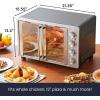 Elite Gourmet ETO4524 45L Countertop Convection Toaster Oven, French Doors, Adjustable Temperature & Timer, Bake, Roast, Broil, Toast, Includes Baking Pan, Rack, Rotisserie, Stainless Steel(12-Slice  45L)