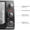 Elite Gourmet ETO4524 45L Countertop Convection Toaster Oven, French Doors, Adjustable Temperature & Timer, Bake, Roast, Broil, Toast, Includes Baking Pan, Rack, Rotisserie, Stainless Steel(6-Slice  23L)