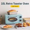 Elite Gourmet by Maximatic Americana Collection ETO147M Diner 50’s Retro Countertop Toaster oven, Bake, Toast, Fits 8” Pizza, Temperature Control & Adjustable 60-Minute Timer 1000W, 2 Slice, Mint(2 Slice  10L)