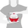 Elite Gourmet EGC-007B# Rapid Egg Cooker, 7 Easy-To-Peel, Hard, Medium, Soft Boiled Eggs, Poacher, Omelet Maker, Auto Shut-Off, Alarm, 16-Recipe Booklet, Black(Red)