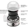 Elite Gourmet EGC-007B# Rapid Egg Cooker, 7 Easy-To-Peel, Hard, Medium, Soft Boiled Eggs, Poacher, Omelet Maker, Auto Shut-Off, Alarm, 16-Recipe Booklet, Black(Stainless Steel)