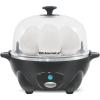 Elite Gourmet EGC700M# Rapid Egg Cooker, 7 Easy-To-Peel, Hard, Medium, Soft Boiled Eggs, Poacher, Omelet Maker, Auto Shut-Off, Alarm, 16-Recipe Booklet, BPA-Free, Seafoam, 7 Egg(Shadow)